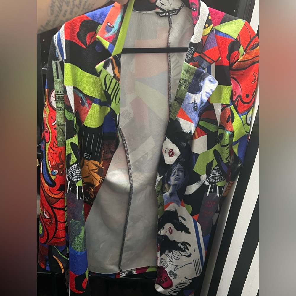 Fashion Print Blazer